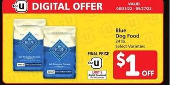 Vons Blue dog food offer