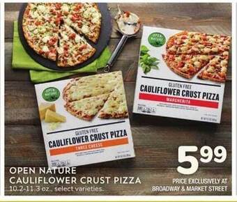 Albertsons Open nature cauliflower crust pizza offer
