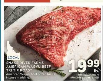 Albertsons Snake river farms american wagyu beef tri tip roast offer