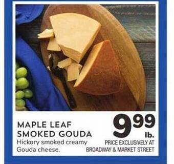 Albertsons Maple leaf smoked gouda offer