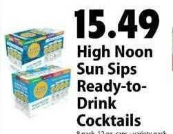 Festival Foods High noon sun sips ready to drink cocktails offer