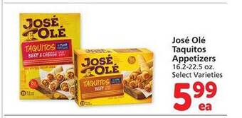 Safeway José olé taquitos appetizers offer