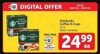 Safeway Starbucks coffee k-cups offer