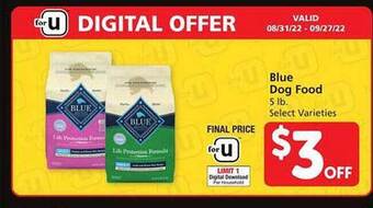 Safeway Blue dog food offer