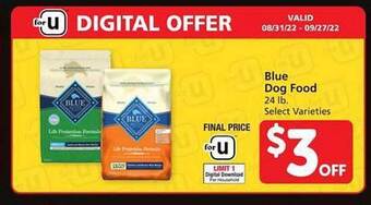 Safeway Blue dog food offer