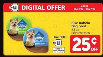 Safeway Blue buffalo dog food offer