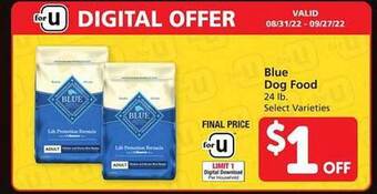Safeway Blue dog food offer