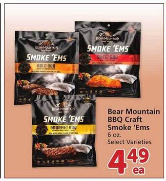 Safeway Bear mountain bbq craft smoke 'ems offer