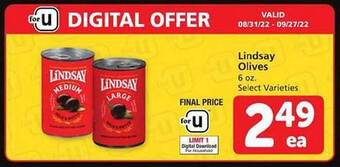Safeway Lindsay olives offer
