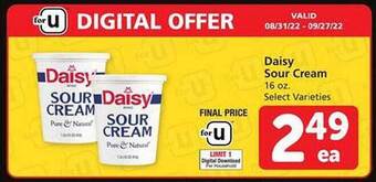 Safeway Daisy sour cream offer