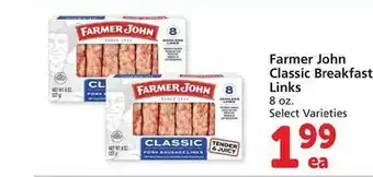 Safeway Farmer john classic breakfast links offer