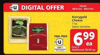 Safeway Kerrygold cheese offer