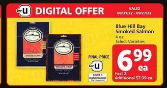 Safeway Blue hill bay smoked salmon offer