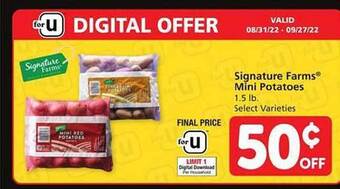 Safeway Signature farms mini potatoes offer