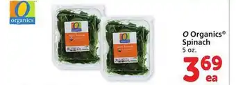 Safeway O organics spinach offer