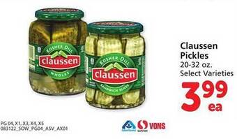 Safeway Claussen pickles offer
