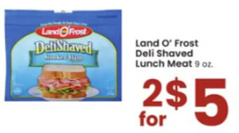 Albertsons Land O' Frost Deli Shaved Lunch Meat offer