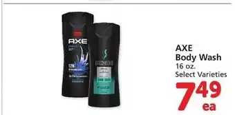 Vons Axe body wash offer