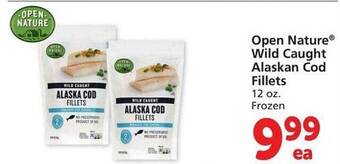 Vons Open nature wild caught alaskan cod fillets offer