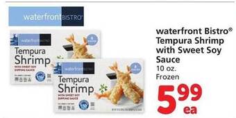 Vons Waterfront bistro tempura shrimp with sweet soy sauce offer