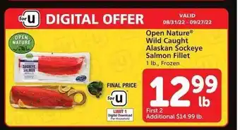 Vons Open nature wild caught alaskan fillet offer