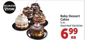 Vons Baby dessert cakes offer