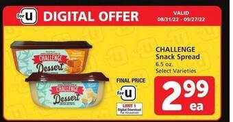 Vons Challenge snack spread offer