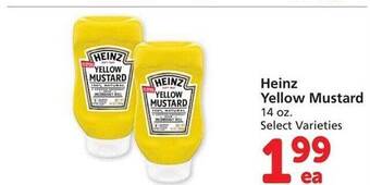 Vons Heinz yellow mustard offer