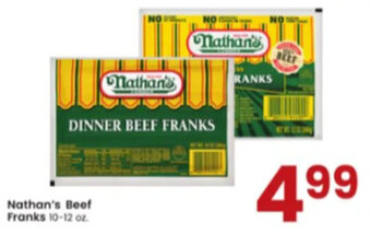 Albertsons Nathan's Beef Franks offer