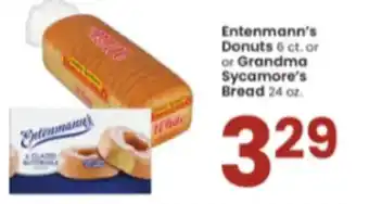 Albertsons Entenmann's Donuts 6 ct. or Grandma Sycamore's Bread offer