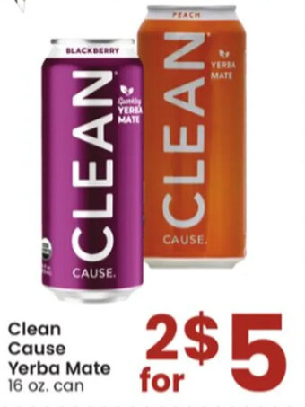 Albertsons Clean Cause Yerba Mate offer