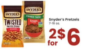 Albertsons Snyder's Pretzels offer