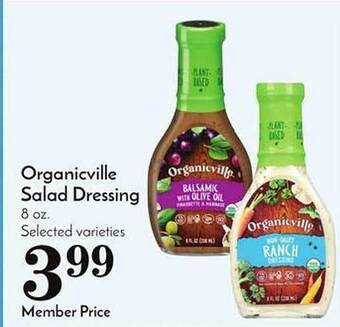 Pavilions Organicville salad dressing offer