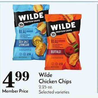 Pavilions Wilde chicken chips offer