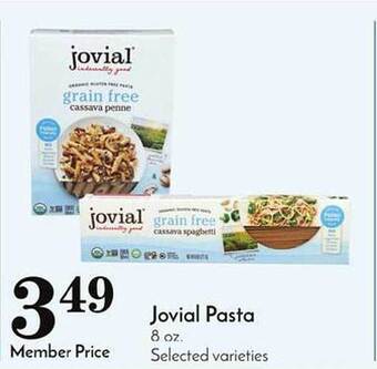 Pavilions Jovial pasta offer