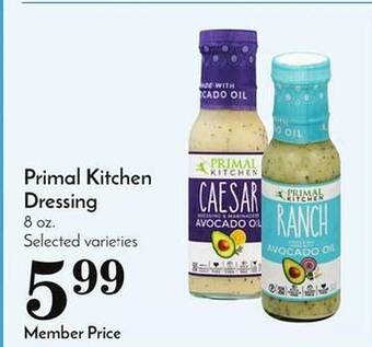 Pavilions Primal kitchen dressing offer