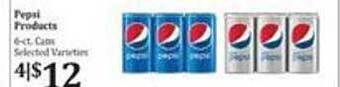 Rosauers Pepsi products offer