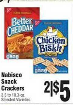 Rosauers Nabisco snack crackers offer