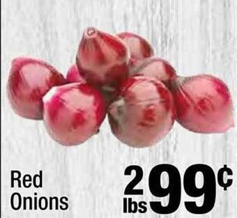 Super King Markets Red onions offer
