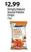 Aldi Simply nature sweet potato chips offer