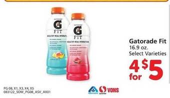 Vons Gatorade fit offer