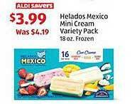 Aldi Helados mexico mini cream variety pack offer