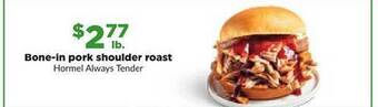 Hy-Vee Bone-in pork shoulder roast offer