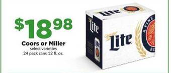 Hy-Vee Coors or miller offer