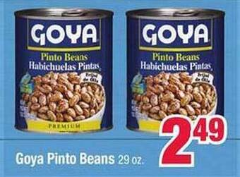 Jewel-Osco Goya pinto beans offer