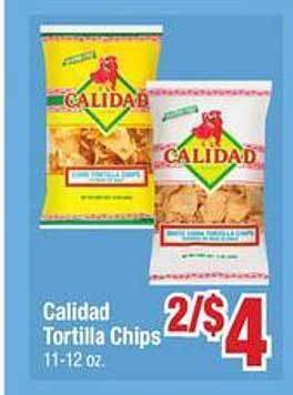 Jewel-Osco Calidad tortilla chips offer
