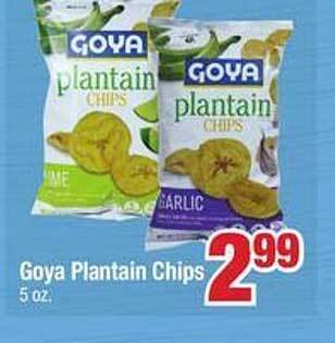 Jewel-Osco Goya plantain chips offer