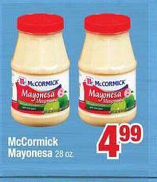 Jewel-Osco Mccormick mayonesa offer