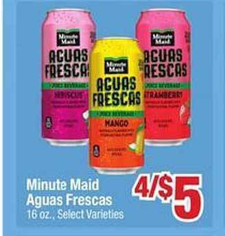 Jewel-Osco Minute maid aguas frescas offer
