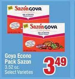 Jewel-Osco Goya econo pack sazon offer